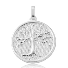 Load image into Gallery viewer, Sterling Silver Rhodium Plated Family Tree of Life Pendant