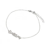 Sterling Silver Rhodium Plated Dream Bracelet