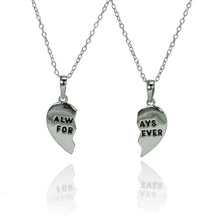 Load image into Gallery viewer, Sterling Silver Rhodium Plated Always Forever Necklace