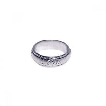 Load image into Gallery viewer, Sterling Silver Trendy Word  LOVE  Design Thick Band Ring