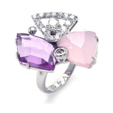 Load image into Gallery viewer, Sterling Silver Fashionable Ring Set with Multi Shaped and Colored Czs