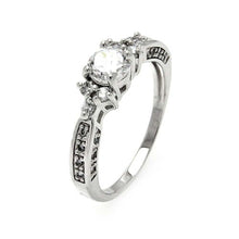 Load image into Gallery viewer, Sterling Silver Classy Solitaire Multi Round Cut Clear Czs Bridal Ring