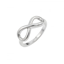 Load image into Gallery viewer, Sterling Silver Rhodium Plated Infinity Ring