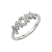 Load image into Gallery viewer, Sterling Silver Rhodium Plated Mom Ring