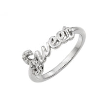 Load image into Gallery viewer, Sterling Silver Rhodium Plated Sweet Ring