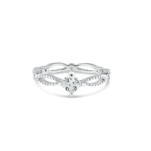 Load image into Gallery viewer, Sterling Silver Rhodium Plated Marquise Clear CZ Ring