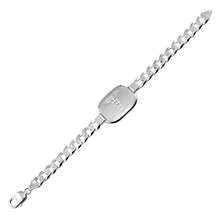 Load image into Gallery viewer, Sterling Silver Medical ID Curb Bracelet