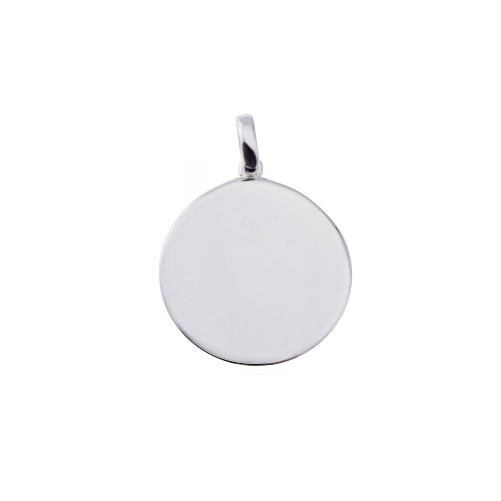 Sterling Silver High Polished Disc Engravable