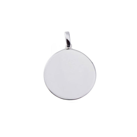 Sterling Silver High Polished Disc Engravable