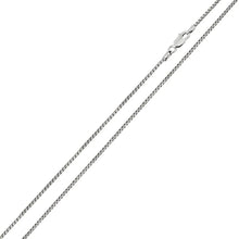 Load image into Gallery viewer, Sterling Silver Rhodium Plated Round Box 1.25mm-024 Chain