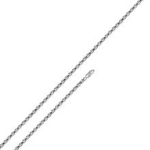 Load image into Gallery viewer, Sterling Silver Rhodium Plated Rope 1.6mm-035 Chain