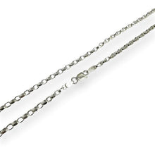 Load image into Gallery viewer, Sterling Silver Flat Wire 4 Wided DC Oval Rolo 070-3.8mm Chains