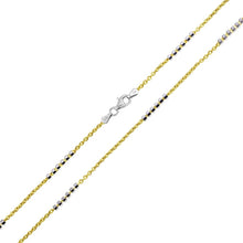 Load image into Gallery viewer, Sterling Silver Gold Plated DC Six Beads Link Chains