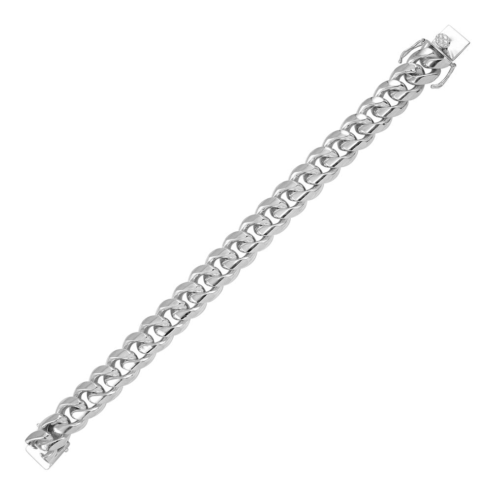 Sterling Silver Miami Cuban 14.5MM Box Lock Chain