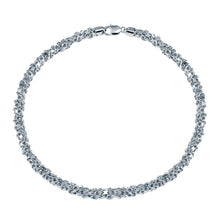 Load image into Gallery viewer, Sterling Silver Rhodium Plated Multi Link Chain