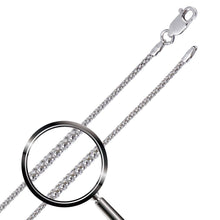Load image into Gallery viewer, Sterling Silver Rhodium Plated Popcorn Chain