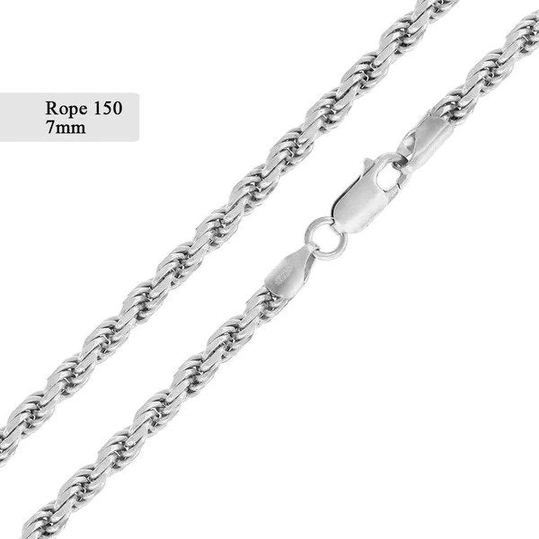 Sterling Silver Rope 150 Bracelet