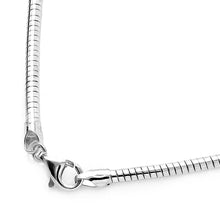 Load image into Gallery viewer, Sterling Silver High Polished Round 2.5mm Omega Chains