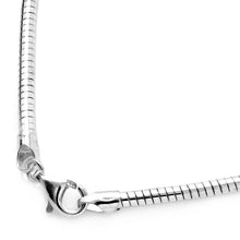 Load image into Gallery viewer, Sterling Silver High Polished Round 3mm Omega Chains