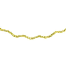 Load image into Gallery viewer, Sterling Silver 3 Layer Wave 16  Omega Spring Chain Gold Plated 2.7mm