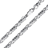 Sterling Silver Rhodium Plated Figfranco Chain