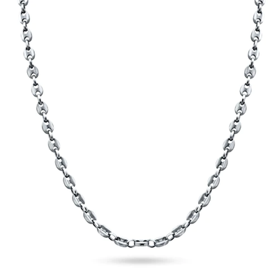 Sterling Silver Gun Metal Plated Marina 040-4.3mm Chain