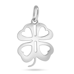 Sterling Silver Basic Clover Leaf Charm Pendant