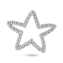 Load image into Gallery viewer, Sterling Silver Basic Bubble Open Star Charm Pendant