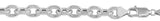 Sterling Silver Rhodium Plated DC Link Chain