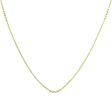 Load image into Gallery viewer, Sterling Silver Gold Plated DC Beaded Chain Necklace