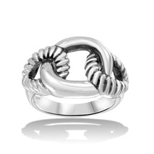 Load image into Gallery viewer, Sterling Silver High Polished Linked Rope Ring