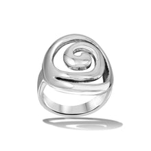 Load image into Gallery viewer, Sterling Silver High Polished Swirly Ring