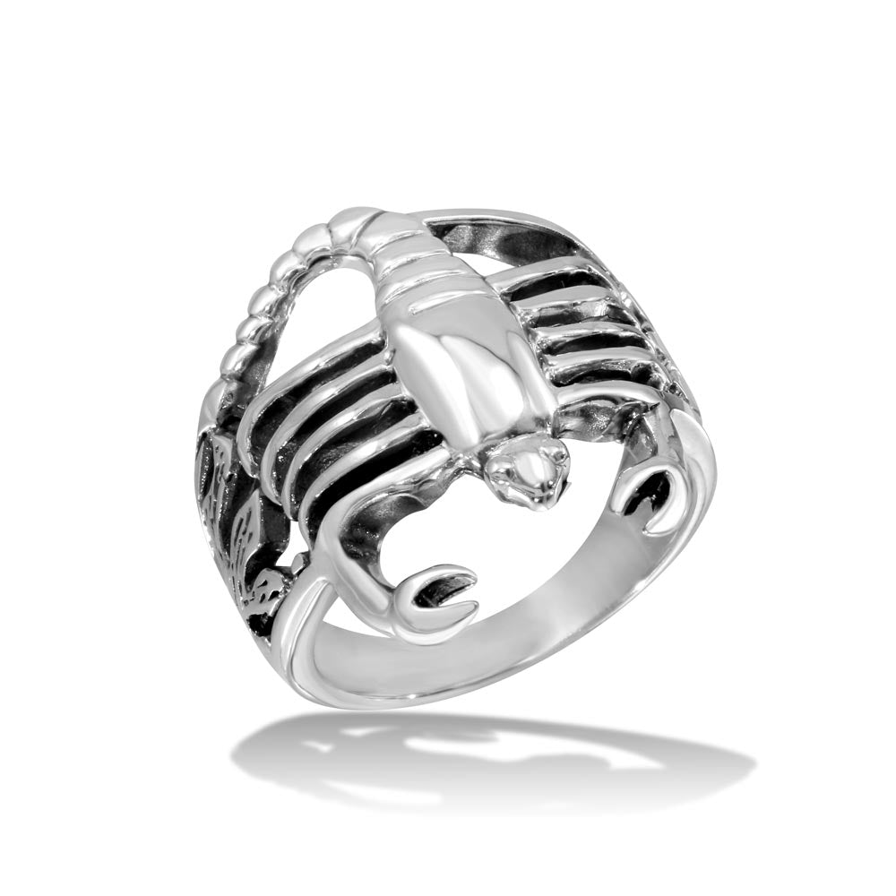 Sterling Silver High Polished Scorpion Ring