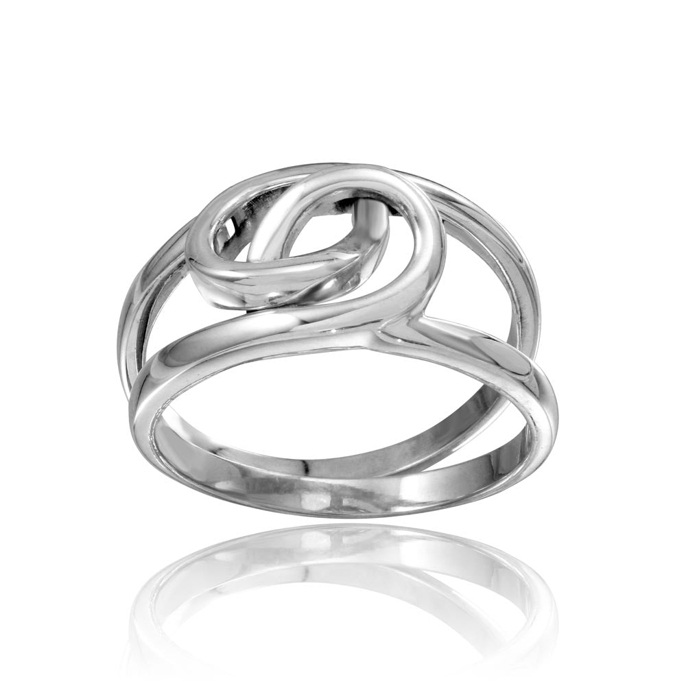 Sterling Silver High Polished Linked Rings