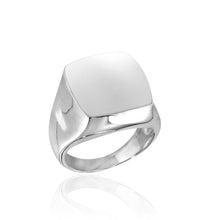 Load image into Gallery viewer, Sterling Silver High Polished Square Dome Ring