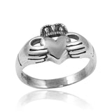 Sterling Silver High Polished Claddagh Ring