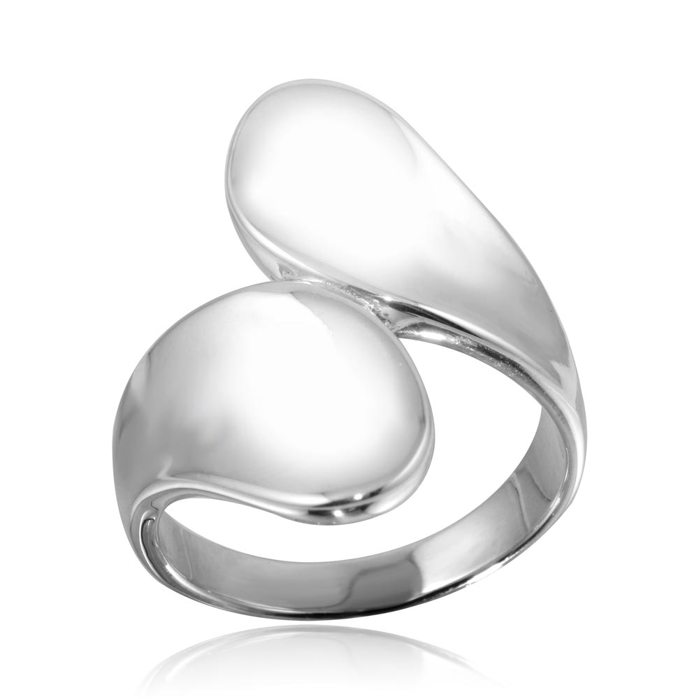 Sterling Silver High Polished Simple Wrap Ring