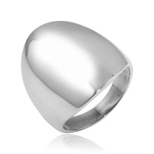 Load image into Gallery viewer, Sterling Silver High Polished Blank Oval Ring