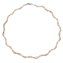 Load image into Gallery viewer, Sterling Silver Rose Gold Plated Snake Wrap Entangling .925 Necklace