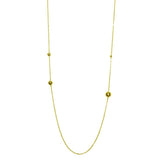 Sterling Silver Gold Plated Bead Necklace