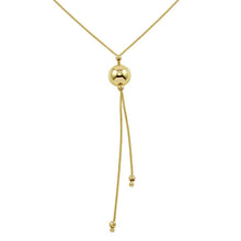 Load image into Gallery viewer, Sterling Silver Gold Plated Drop Bead Necklace