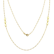 Load image into Gallery viewer, Sterling Silver Gold Plated Alternating Stars Chain Necklace