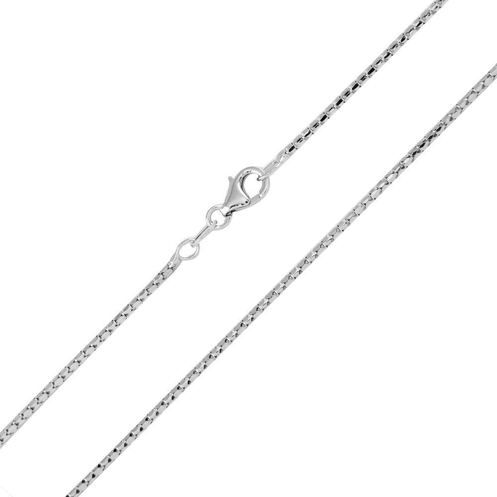 Sterling Silver Rhodium Plated Correana Chain Necklace