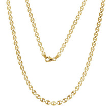 Load image into Gallery viewer, Sterling Silver Gold Plated Double Hole Link Necklace
