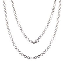 Load image into Gallery viewer, Sterling Silver Rhodium Plated Link Chain Necklace