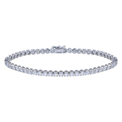 Sterling Silver Clear CZ Bubble Tennis Bracelet