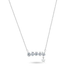 Load image into Gallery viewer, Sterling Silver Rhodium Plated CZ Dream Necklace