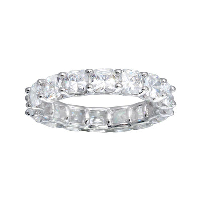 Sterling Silver CZ Eternity Band Ring