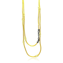 Load image into Gallery viewer, Sterling Silver Gold Plated Mystical Chain Italian .925 Necklace
