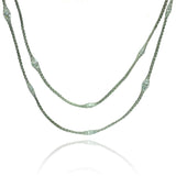 Sterling Silver Rhodium Plated Mystical Chain Italian .925 Necklace
